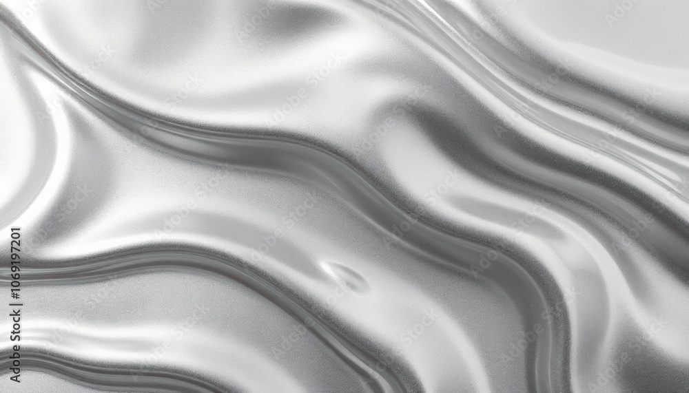Sleek liquid metal background with smooth, flowing silver waves creating modern and dynamic texture. Perfect for design projects and digital art Sleek liquid metal background with smooth, flowing silver waves creating modern and dynamic texture. Perfect for design projects and digital art