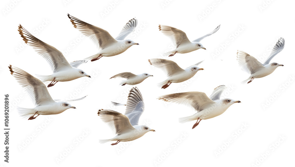 Obraz premium Migrating Geese in Flight