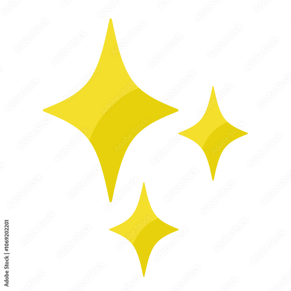 Decorative sparkling stars Decorative sparkling stars
