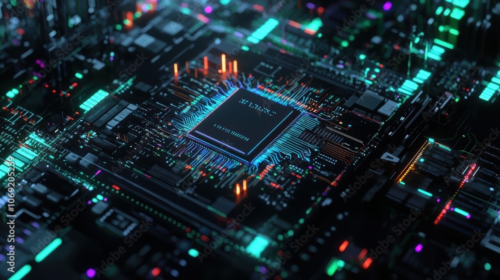 The symbolic significance of circuit boards and microchips in the technology sector The symbolic significance of circuit boards and microchips in the technology sector
