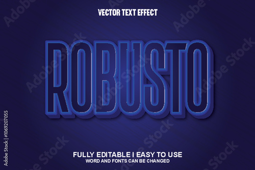 Fully Editable 3D Vector Text Effect photo