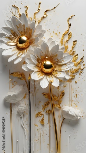 Elegant Bloom - Contemporary Floral Art	