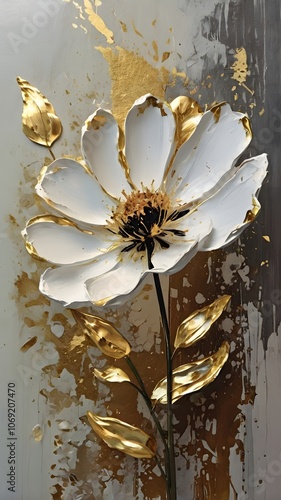 Elegant Bloom - Contemporary Floral Art	