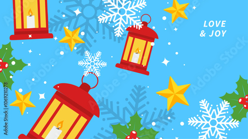 Festive Reindeer Christmas Card With Holiday Wishes. A cheerful Christmas greeting card wth christmas element. Perfect for spreading holiday joy and festive greetings