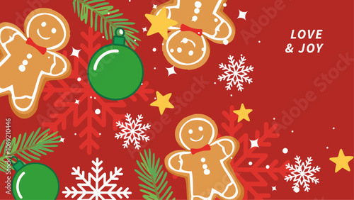 Festive Reindeer Christmas Card With Holiday Wishes. A cheerful Christmas greeting card wth christmas element. Perfect for spreading holiday joy and festive greetings