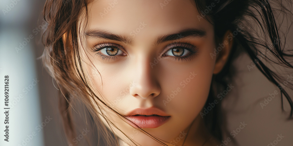 Lifestyle-Influencerin, makellos geschminkt, gepflegtes Haar, professionelles Portrait, Instagram-Style, natürliches Licht, Social Media Content Lifestyle-Influencerin, makellos geschminkt, gepflegtes Haar, professionelles Portrait, Instagram-Style, natürliches Licht, Social Media Content
