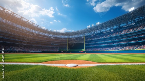 Explore the excitement of baseball in a stunning stadium setting