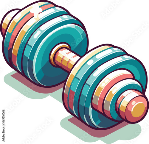 Dumble icon  for exercise, Gym dumble vector illustration