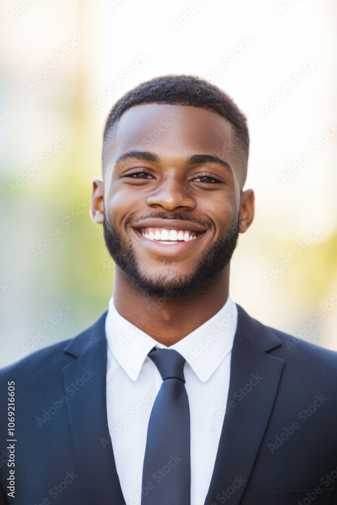 Smiling young professional in suit Smiling young professional in suit