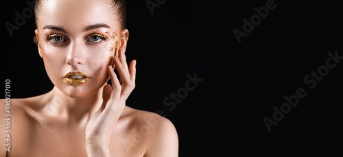 Beautiful young woman with ...