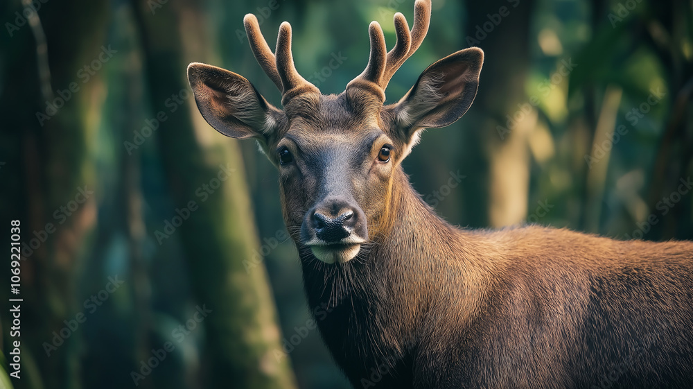 A majestic animal in its natural habitat, showcasing its beauty and the vibrant ecosystem surrounding it A majestic animal in its natural habitat, showcasing its beauty and the vibrant ecosystem surrounding it