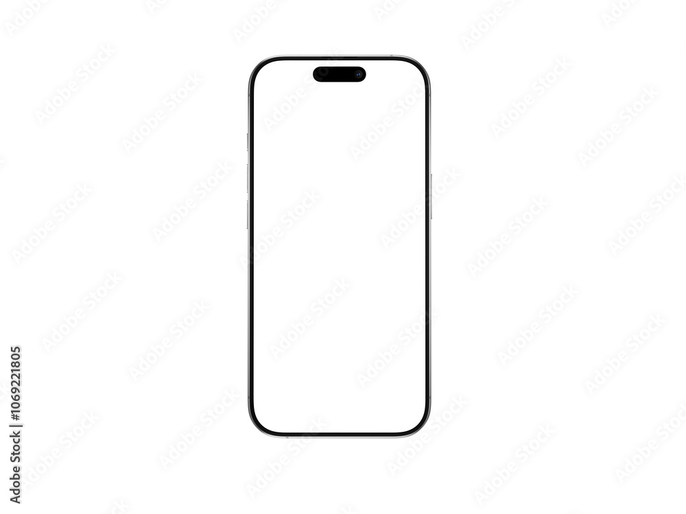 High quality realistic 3d render smartphone ui ux screen mockup with transparent PNG High quality realistic 3d render smartphone ui ux screen mockup with transparent PNG
