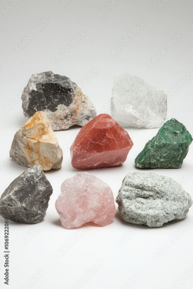 Assorted natural mineral and gemstone specimens Assorted natural mineral and gemstone specimens