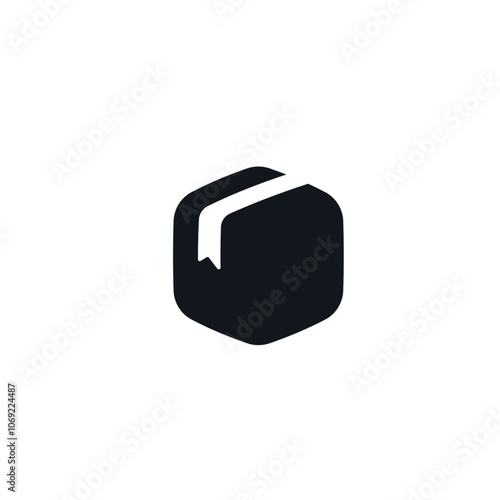 Box icon flat vector design