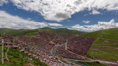 Scenic Sichuan Seda Wuming Buddhist Institute time-lapse video photo