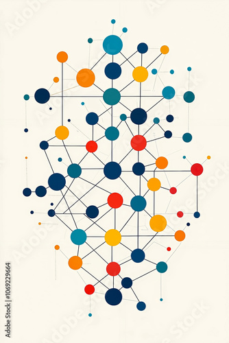 A poster with a bunch of circles on it