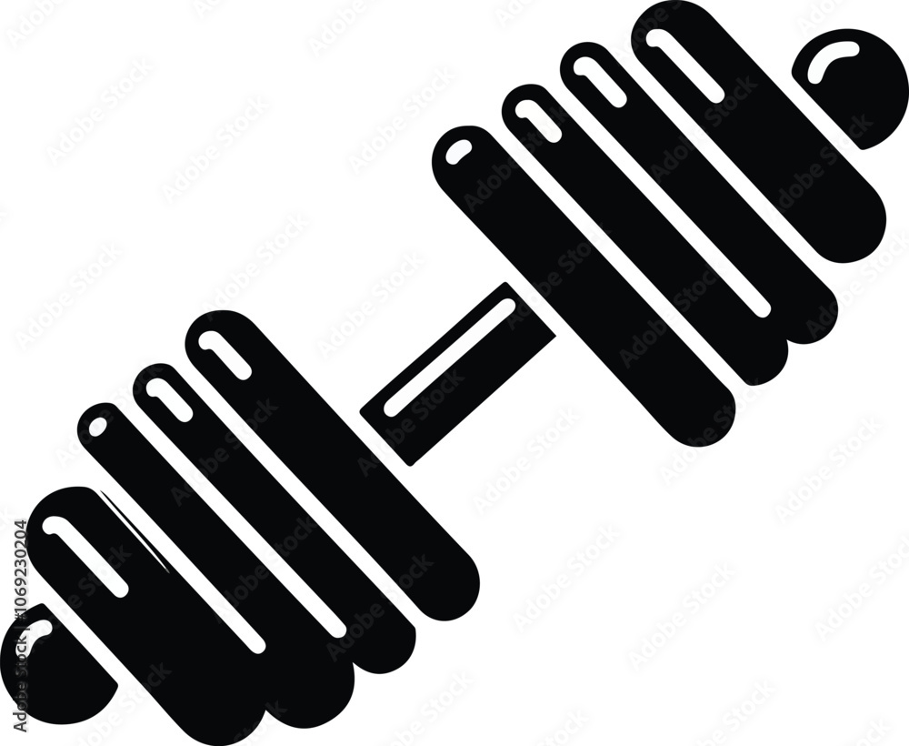Dumble icon for exercise, Gym dumble vector illustration Dumble icon for exercise, Gym dumble vector illustration