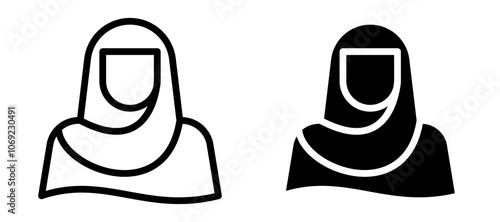 Muslim woman icon