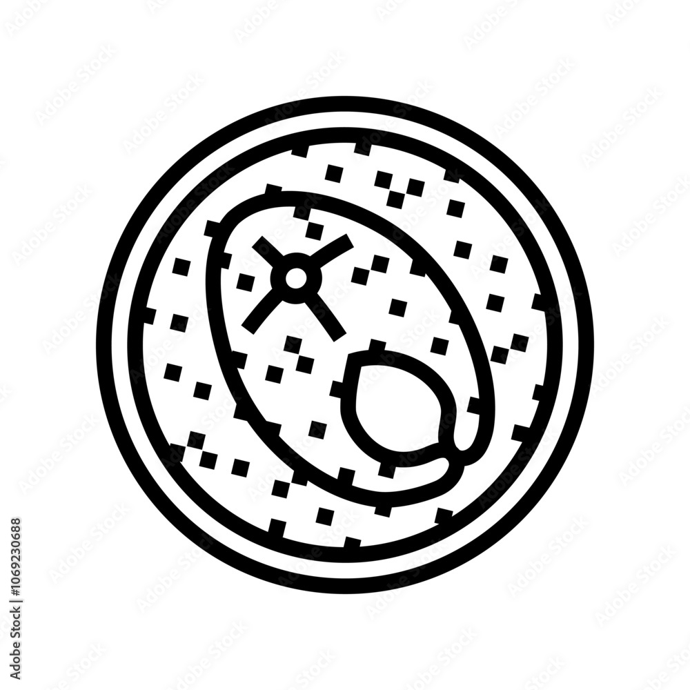 curry fish line icon vector. curry fish sign. isolated contour symbol black illustration curry fish line icon vector. curry fish sign. isolated contour symbol black illustration