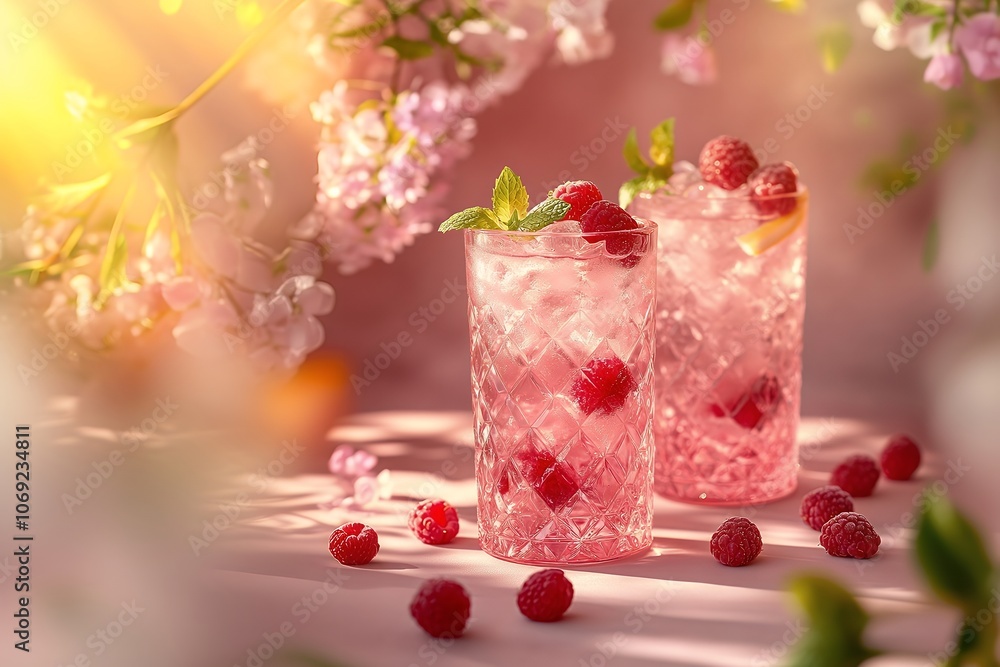 raspberry and blackberry smoothie, Raspberry cocktail raspberry and blackberry smoothie, Raspberry cocktail