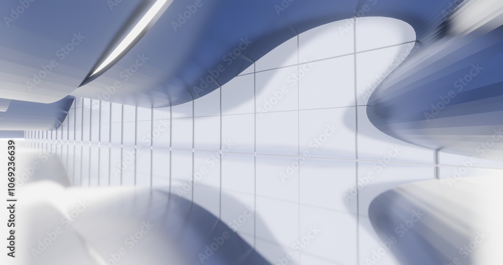 Architecture interior background empty room with panoramic windows 3d render Architecture interior background empty room with panoramic windows 3d render