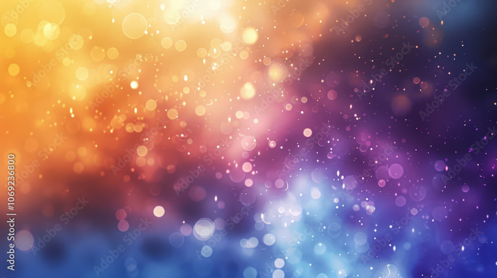 Obraz premium blue orange and purple gradient background with blur