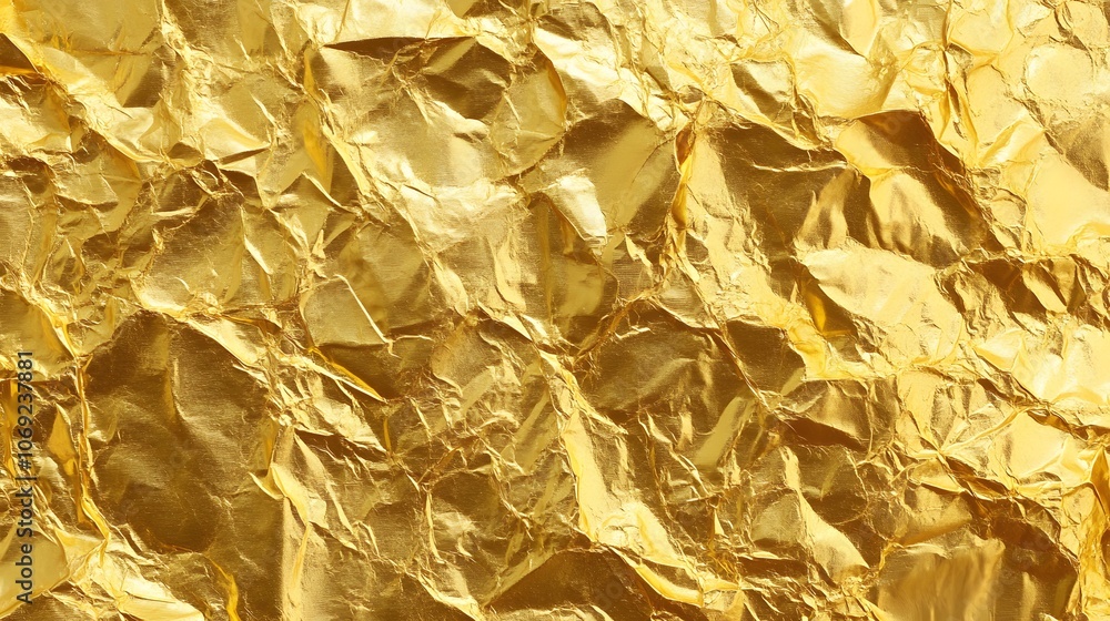 Seamless gold leaf background texture with shiny crumpled metallic foil in golden yellow. Modern and abstract luxury pattern perfect for Christmas glitter decoration and high-end wallpaper. Seamless gold leaf background texture with shiny crumpled metallic foil in golden yellow. Modern and abstract luxury pattern perfect for Christmas glitter decoration and high-end wallpaper.