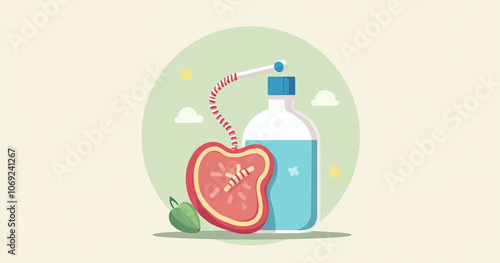 Diabetes concept in flat style vector design