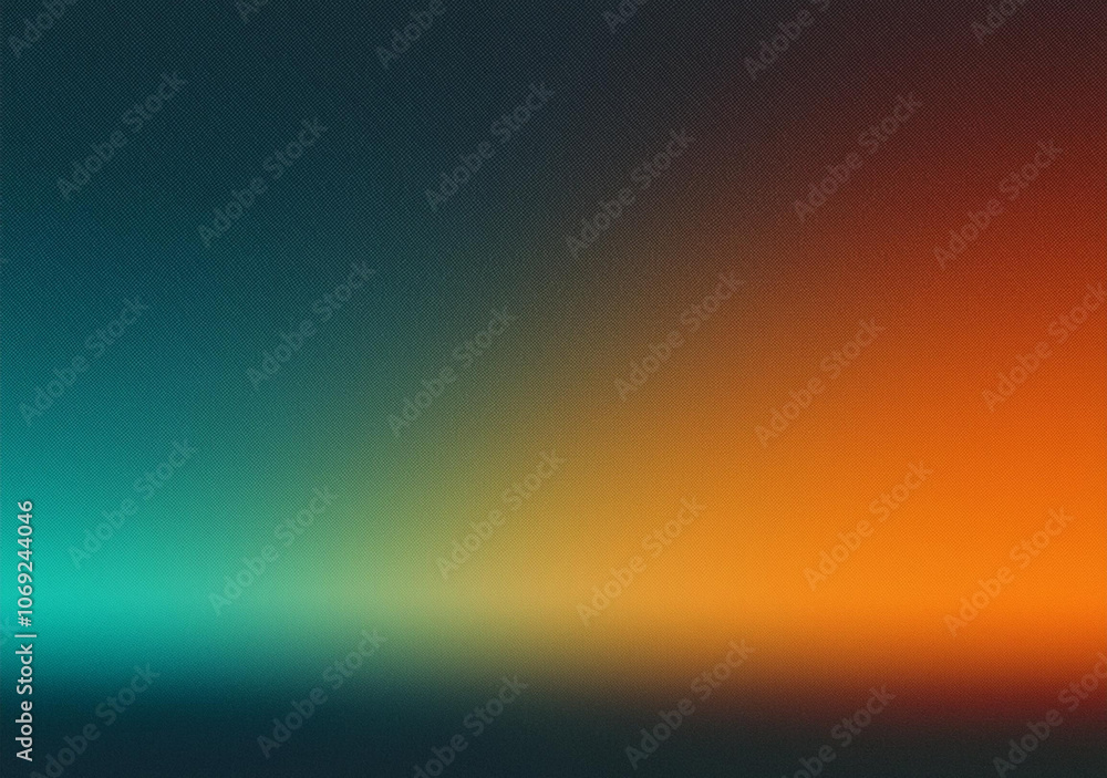 Dark blue green orange glowing grainy gradient background, noise texture effect, copy space Dark blue green orange glowing grainy gradient background, noise texture effect, copy space