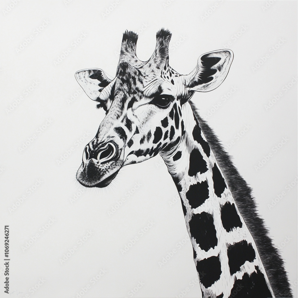 Obraz premium giraffe in zoo