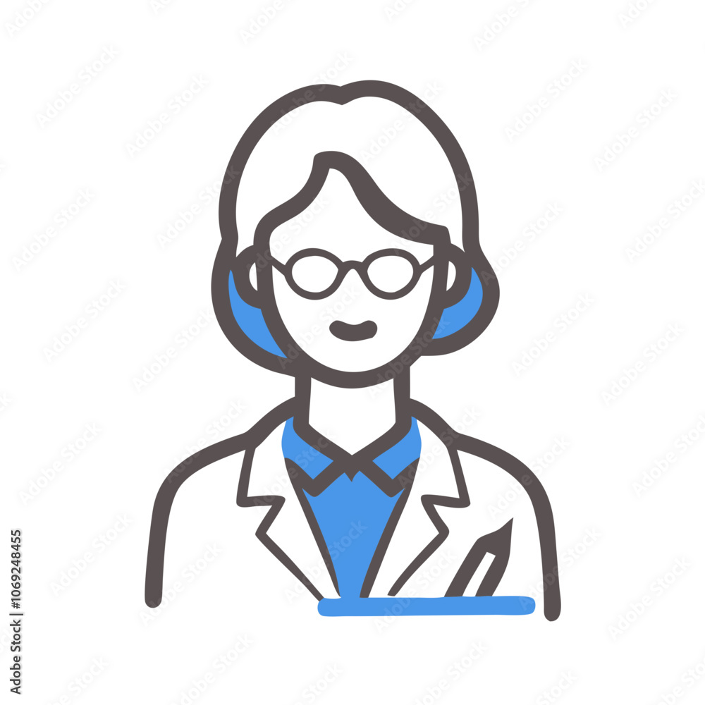Teacher icon for education and learning representation Teacher icon for education and learning representation