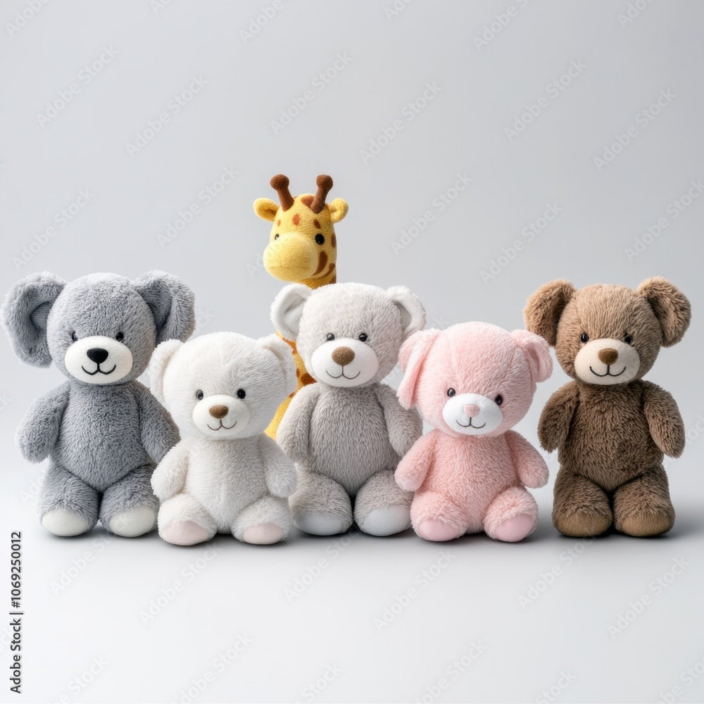 Assortment of adorable plush toys Assortment of adorable plush toys
