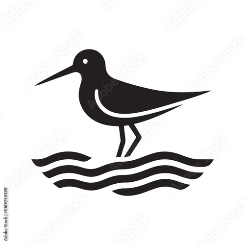 Stunning Shorebird Silhouette Vector Illustrations for Nature Designs