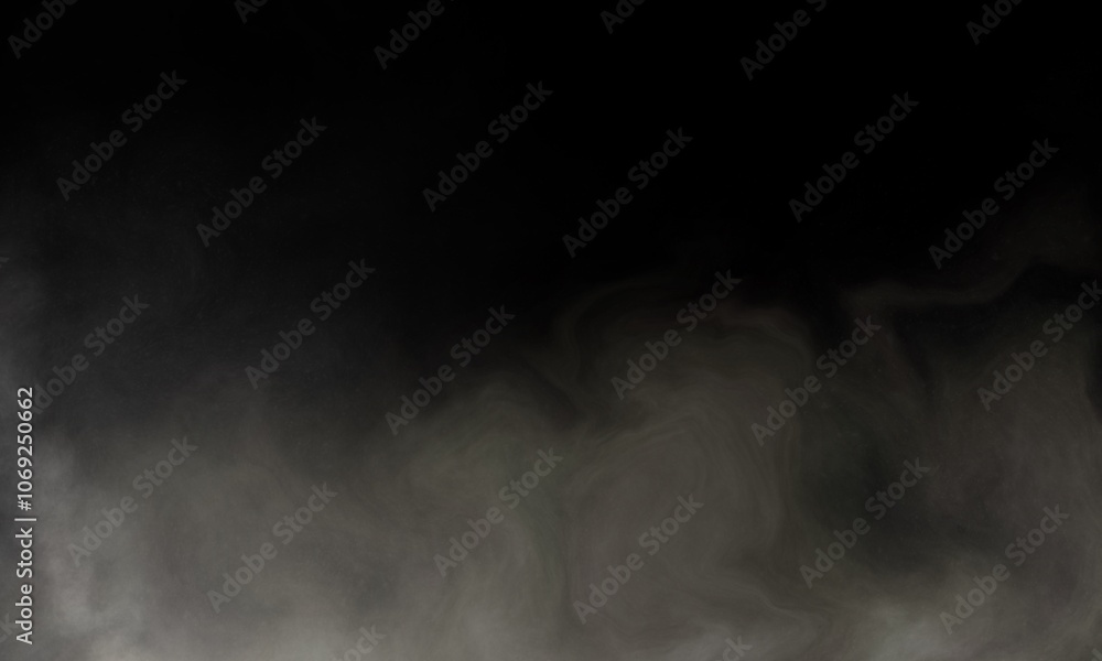 Dark smoke fog on a dark background, creating a mysterious atmosphere. Abstract image with soft transitions, ideal for backgrounds, cover design, posters and other creative projects Dark smoke fog on a dark background, creating a mysterious atmosphere. Abstract image with soft transitions, ideal for backgrounds, cover design, posters and other creative projects