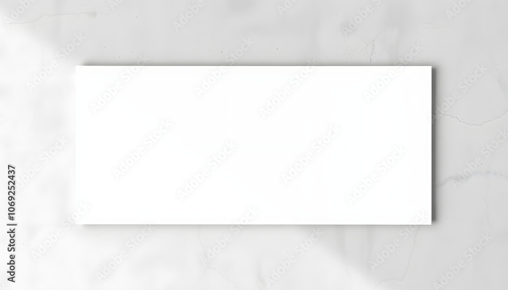 Empty white horizontal rectangle poster mockup with soft shadow lying diagonally on neutral light grey concrete background. Flat lay, top view isolated with white highlights, png Empty white horizontal rectangle poster mockup with soft shadow lying diagonally on neutral light grey concrete background. Flat lay, top view isolated with white highlights, png
