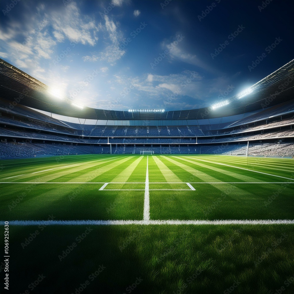 Green artificial grass turf sports field Green artificial grass turf sports field