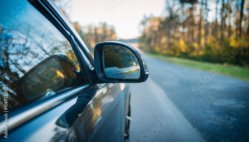 Wallpaper Mural Close-up of car side mirror. Torontodigital.ca