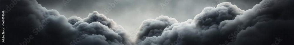 Naklejka premium Dramatic stormy clouds filling the sky