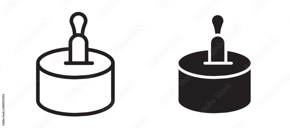 Parmesan vector icon. Parmesan vector icon.