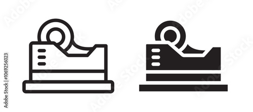 Tape dispenser vector icon.