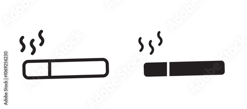 Cigarette vector icon.