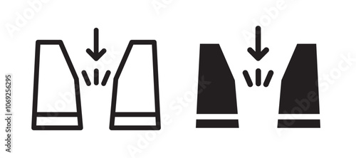 Gap vector icon.