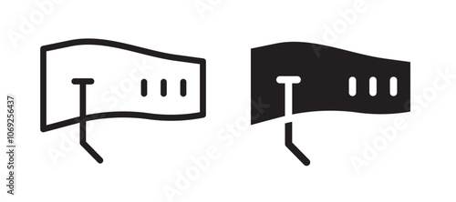 car windscreen vector icon.