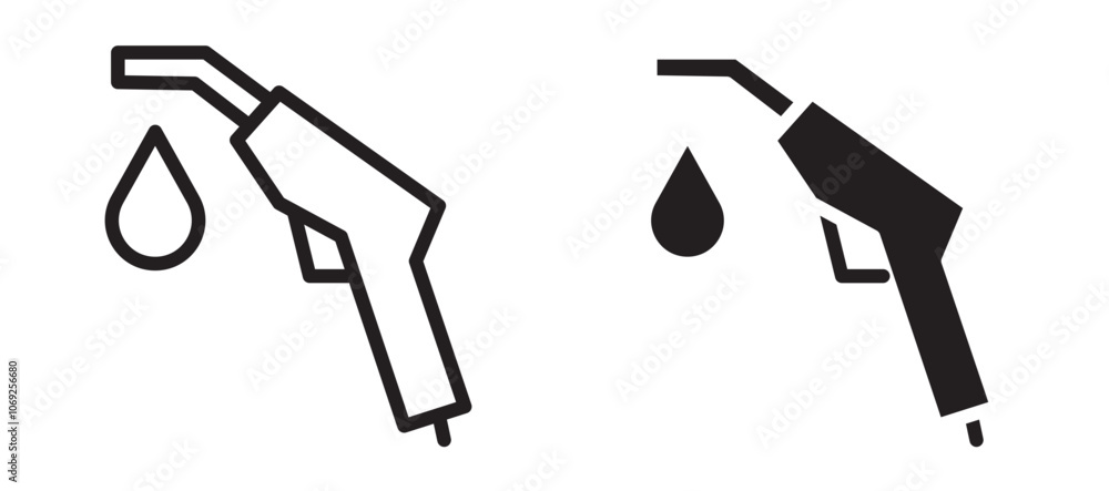 Obraz premium Petrol vector icon.