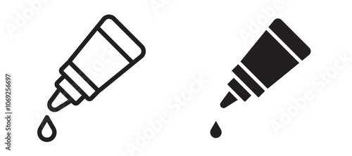 Eye drop vector icon.