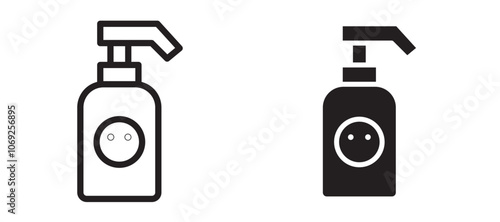 Baby shampoo vector icon.