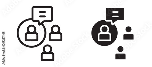 Expert opinion vector icon.