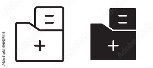 Medical history vector icon.