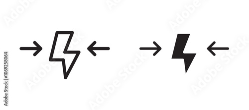 Conflict vector icon.