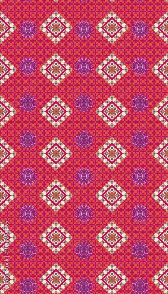 seamless beautiful wallpaper cards all over design floral leaf vintage ornament Victorian ethnic geometric print paisley